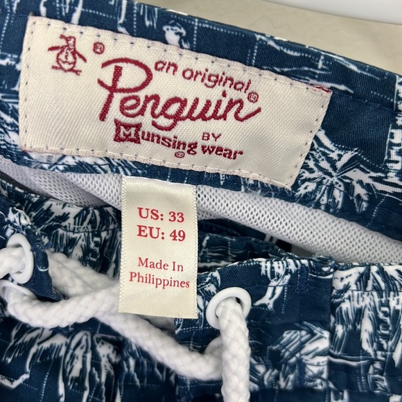 An Original Penguin Tropical Prints Swim Trunks Size 33 - Picture 2 of 7
